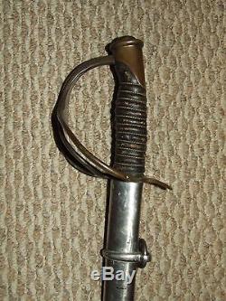 Antique U. S. Civil War M1860 Cavalry Saber Sword Ames Mfg Co. Chicopee Mass