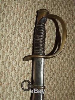 Antique U. S. Civil War M1860 Cavalry Saber Sword Ames Mfg Co. Chicopee Mass