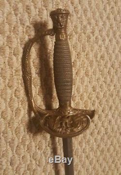Antique U. S. Civil War M1860 Staff & Field Officers Sword GGS Marking 1856-1865