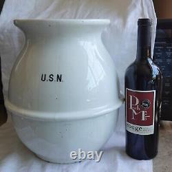 Antique Us Navy CIVIL War Era Porcelain Waste Water Slop Jar Original