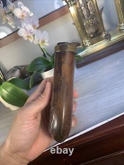 Antique Vintage Black Powder Cannon Rifle Pocket Flask Rare Beauty