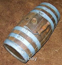 Antique Wood CIVIL War Naval Ambulance Water Whiskey Keg Barrel