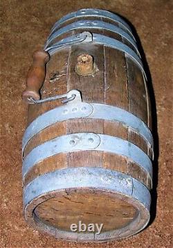 Antique Wood CIVIL War Naval Ambulance Water Whiskey Keg Barrel
