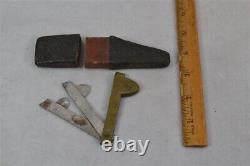 Antique brass/steel fleam blood letting surgical Civil War Era 19th original