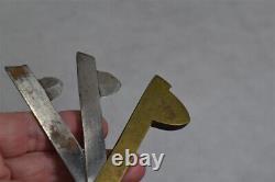 Antique brass/steel fleam blood letting surgical Civil War Era 19th original