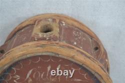 Antique canteen wooden water signed linberg 1855 pre civil war red original