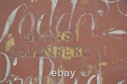 Antique canteen wooden water signed linberg 1855 pre civil war red original