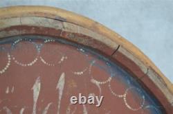 Antique canteen wooden water signed linberg 1855 pre civil war red original