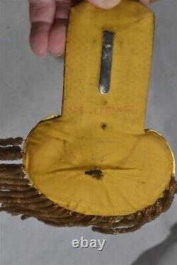 Antique epaulets epaulette w box Civil War uniform gold bullion 19th original