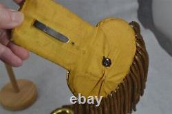 Antique epaulets epaulette w box Civil War uniform gold bullion 19th original