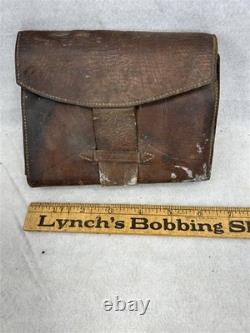 Antique medicine apothecary pharmacy kit Civil War Era wrap pouch original 19th