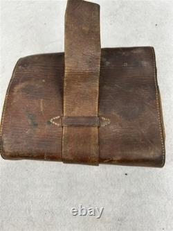 Antique medicine apothecary pharmacy kit Civil War Era wrap pouch original 19th
