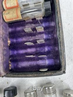 Antique pharmacy apothecary homeopathy kit mid 19th c Civil War Era original