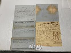 Arkansas CIVIL War Csa Documents Lot 4 Pocahontas Montgomery Rapps Barron Helena