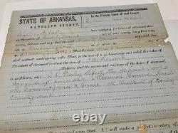 Arkansas CIVIL War Csa Documents Lot 4 Pocahontas Montgomery Rapps Barron Helena