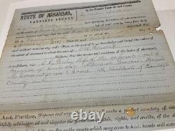 Arkansas CIVIL War Csa Documents Lot 4 Pocahontas Montgomery Rapps Barron Helena