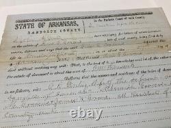 Arkansas CIVIL War Csa Documents Lot 4 Pocahontas Montgomery Rapps Barron Helena