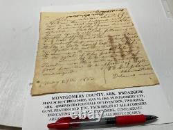 Arkansas CIVIL War Csa Documents Lot 4 Pocahontas Montgomery Rapps Barron Helena