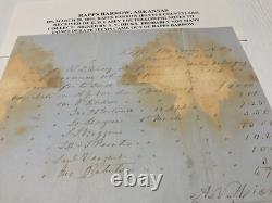 Arkansas CIVIL War Csa Documents Lot 4 Pocahontas Montgomery Rapps Barron Helena