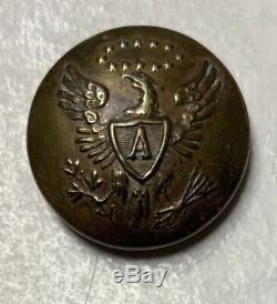 Artillery Eagle A Unlisted Pre Civil War Small Cap Button
