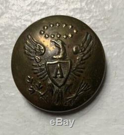 Artillery Eagle A Unlisted Pre Civil War Small Cap Button