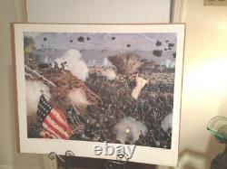 Assault on Battery Wagner Print by Ron Marlett Limited Edition Civil War Battle