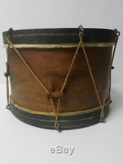 Authentic 19th Century American Civil War Era Child's Wooden 11 Snare Drum