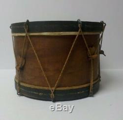 Authentic 19th Century American Civil War Era Child's Wooden 11 Snare Drum