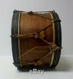 Authentic 19th Century American Civil War Era Child's Wooden 11 Snare Drum