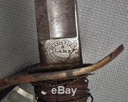 Authentic Antique American Civil War US Sword Sabre Mansfield & Lamb 1864
