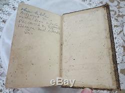 Authentic CIVIL WAR Era Pocket Bible Signed Lt. Col. Watkins Springfield VA 1861
