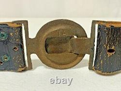 Authentic CIVIL War Confederate Officer'cs' Two Piece Belt Buckle & Belt (2d)