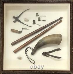 Authentic CIVIL War Relic Collection (drumstick, Molder, Horn, Bullets, More)