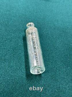 Authentic Civil War Empty Elixir of Opium Bottle in Display Case and COA