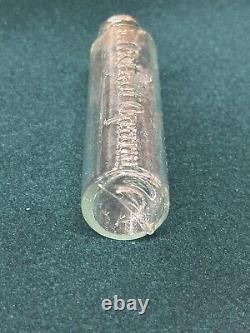 Authentic Civil War Empty Elixir of Opium Bottle in Display Case and COA