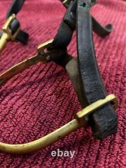 Authentic Model 1885 U. S. Cavalry Brass Spurs with Leather Straps