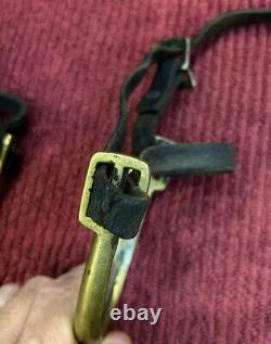 Authentic Model 1885 U. S. Cavalry Brass Spurs with Leather Straps