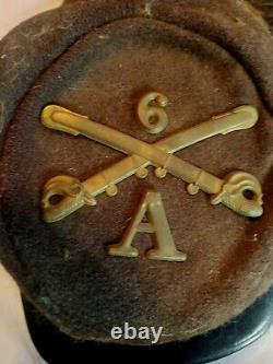 Authentic Original Civil War Indian Wars Kepi CIVIL WAR HAT CAP 6 A