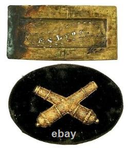Awesome Fresh To Market CIVIL War Artillery Officer Epaulets & Insignia