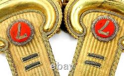 Awesome Fresh To Market CIVIL War Artillery Officer Epaulets & Insignia