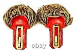 Awesome Fresh To Market CIVIL War Artillery Officer Epaulets & Insignia