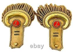 Awesome Fresh To Market CIVIL War Artillery Officer Epaulets & Insignia