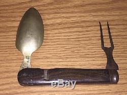 Awesome Original CIVIL War Union Army Spoon And Fork No Knife