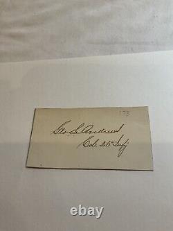 BREVET GEN G L Andrews Civil War Colored Troops Card Signed Col 25th Inf Gen #60