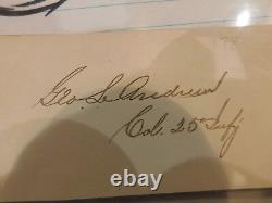BREVET GEN G L Andrews Civil War Colored Troops Card Signed Col 25th Inf Gen #60