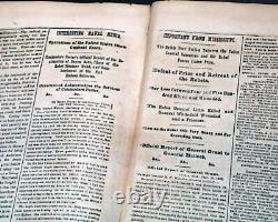 Battle of Antietam Sharpsburg MD Maryland Civil War with ftpg. Map 1862 Newspaper