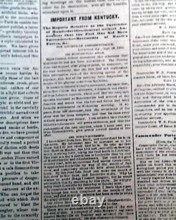 Battle of Antietam Sharpsburg MD Maryland Civil War with ftpg. Map 1862 Newspaper