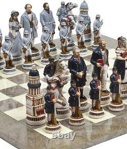 Battle of Gettysburg Chessmen & Superior Chess Board