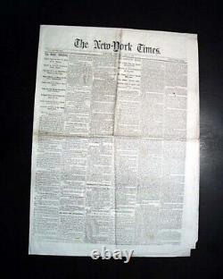 Battle of Gettysburg Meade vs. Robert E. Lee Beginning 1863 Civil War Newspaper