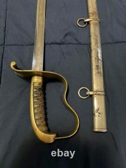Bavarian M-1855 High Ranking Officers sword, dual etched Signed edge regimental